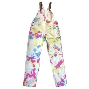 REI Trailsmith Overalls custom tie dye splatter